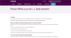 Desktop Screenshot of frag.cz