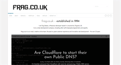 Desktop Screenshot of frag.co.uk