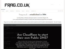 Tablet Screenshot of frag.co.uk